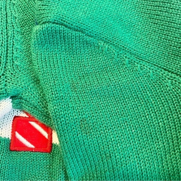 33DEGREES Ugly Christmas Festive Holiday Crewneck‎ Knit Sweater Santa Size Large - Picture 10 of 12